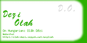 dezi olah business card